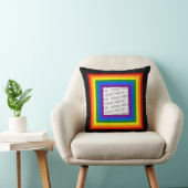 RAINBOW FLAG FRAME +サインまたは画像 クッション (椅子)