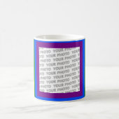RAINBOW FLAG FRAME +サインまたは画像 コーヒーマグカップ (中央)
