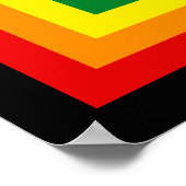 RAINBOW FLAG FRAME +サインまたは画像 ポスター (角)