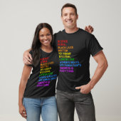 Rainbow Flag Human Rights Womens & Gay Rights LGBT Tシャツ (ユニセックス)