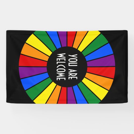 RAINBOW FLAG raysボタン+アイディア 横断幕 (横)