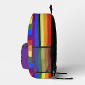 rainbow flag stripe with positivity backpack プリントバックパック (右)