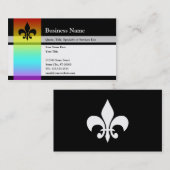 rainbow fleur de lys 名刺 (正面/裏面)