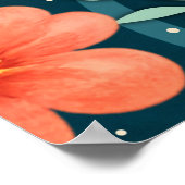 Rainbow Floral Dude Be Kind Inspirivity ポスター (角)