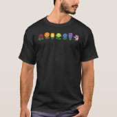 Rainbow Flower Power gift Tシャツ (正面)