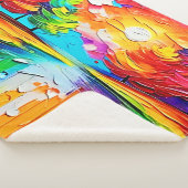 Rainbow Forest Sunset Dreams シェルパブランケット (3/4)