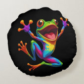Rainbow Frog ラウンドクッション (裏面)
