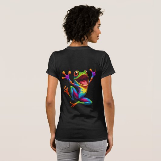 Rainbow Frog  Tシャツ (裏面フル)
