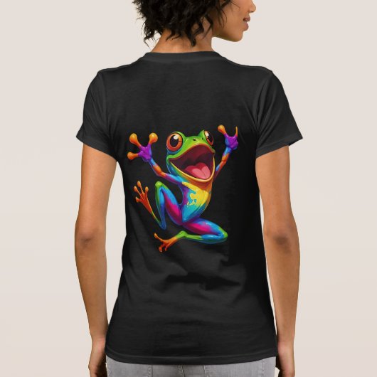 Rainbow Frog  Tシャツ (裏面)