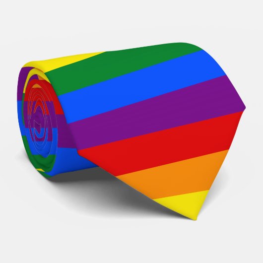 Rainbow Gay Pride Flag ネクタイ (ロール)