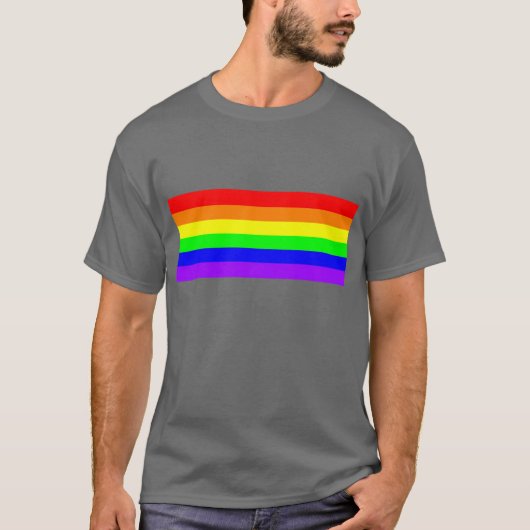 Rainbow gay Pride Tシャツ (正面)