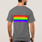 Rainbow gay Pride Tシャツ (裏面)