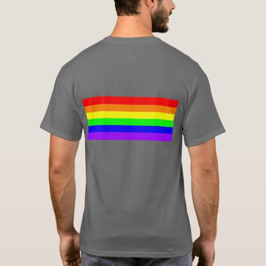 Rainbow gay Pride Tシャツ (裏面)