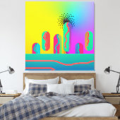 Rainbow Geo Spectacular  キャンバスプリント (インサイチュ (寝室))