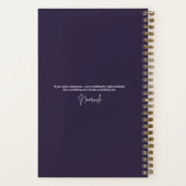 Rainbow Geometric Elephant Cosmic Forest Journal ノートブック (裏面)