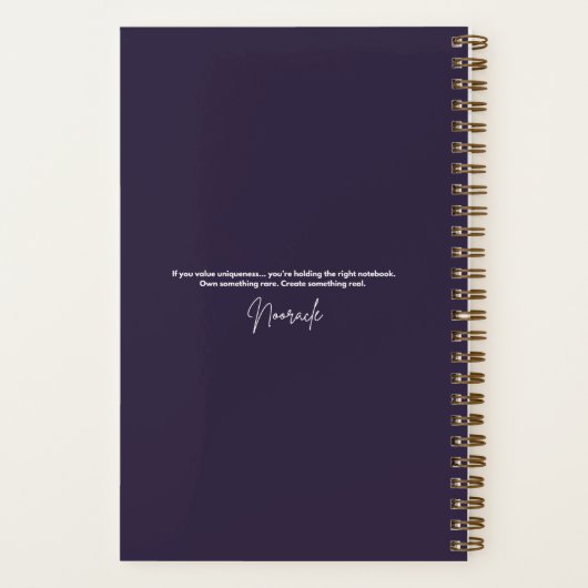 Rainbow Geometric Elephant Cosmic Forest Journal ノートブック (裏面)