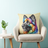 Rainbow German Shepherd Cozy Poem  クッション (椅子)