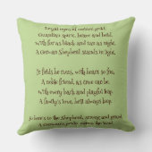 Rainbow German Shepherd Cozy Poem  クッション (裏面)