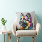 Rainbow German Shepherd Cozy Poem  クッション (椅子)