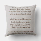 Rainbow German Shepherd Cozy Poem  クッション (裏面)