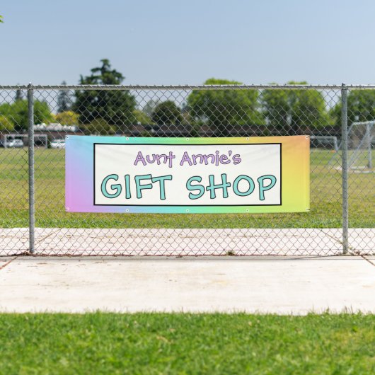 Rainbow Gift Shop Banner 横断幕 (インサイチュ)