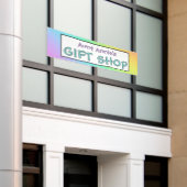 Rainbow Gift Shop Banner 横断幕 (ビルの外側)