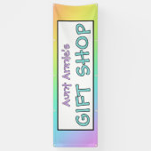 Rainbow Gift Shop Banner 横断幕 (縦)