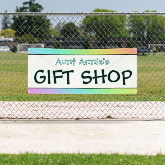 Rainbow Gift Shop Banner 横断幕 (インサイチュ)