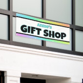 Rainbow Gift Shop Store Banner 横断幕 (ビルの外側)