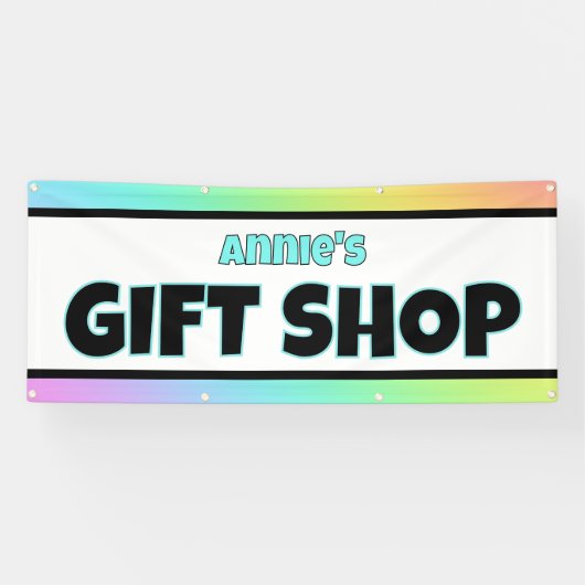 Rainbow Gift Shop Store Banner 横断幕 (横)