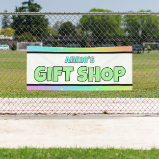 Rainbow Gift Shop Store Banner 横断幕