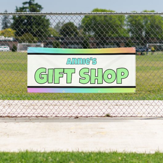 Rainbow Gift Shop Store Banner 横断幕 (インサイチュ)