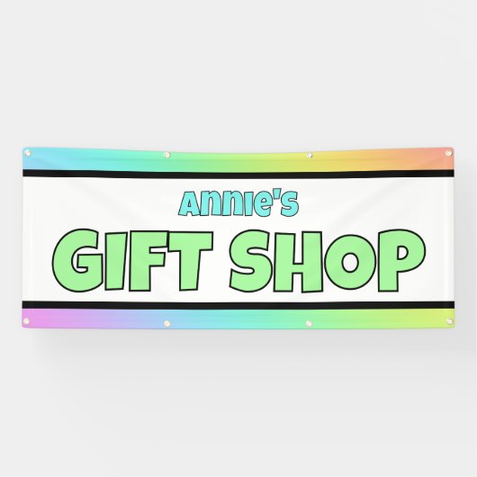 Rainbow Gift Shop Store Banner 横断幕 (横)