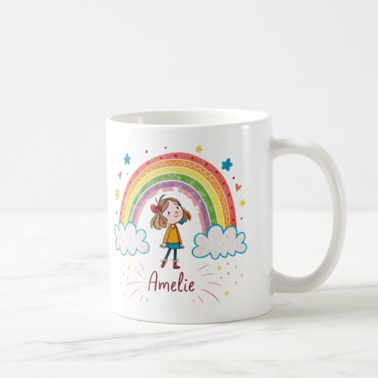 Rainbow Girl Amelie 2 コーヒーマグカップ (右)