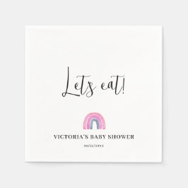  Rainbow Girl Baby Shower スタンダードカクテルナプキン