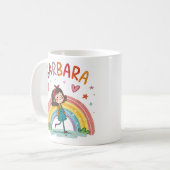 Rainbow Girl Barbara 1 コーヒーマグカップ (正面左)