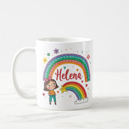 Rainbow Girl Helena 1 コーヒーマグカップ
