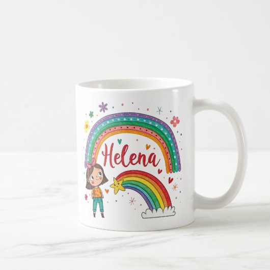 Rainbow Girl Helena 1 コーヒーマグカップ (右)