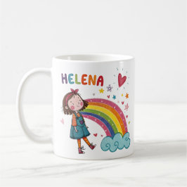Rainbow Girl Helena 2 コーヒーマグカップ