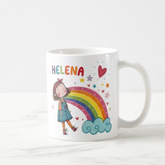 Rainbow Girl Helena 2 コーヒーマグカップ (右)