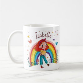 Rainbow Girl Isabelle コーヒーマグカップ