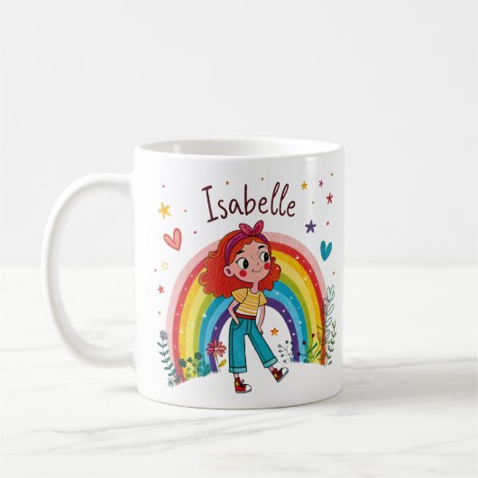 Rainbow Girl Isabelle コーヒーマグカップ (左)