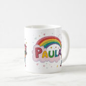 Rainbow Girl Paula 1 コーヒーマグカップ (正面右)