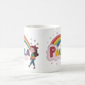 Rainbow Girl Paula 1 コーヒーマグカップ (中央)