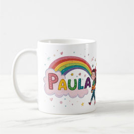 Rainbow Girl Paula 1 コーヒーマグカップ