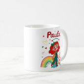 Rainbow Girl Paula 2 コーヒーマグカップ (正面右)