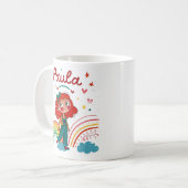 Rainbow Girl Paula 2 コーヒーマグカップ (正面左)