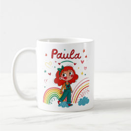 Rainbow Girl Paula 2 コーヒーマグカップ