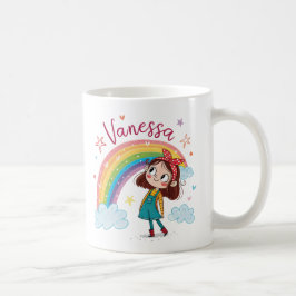 Rainbow Girl Vanessa 1 コーヒーマグカップ
