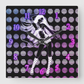 Rainbow girlfriend スクエア壁時計 (正面)